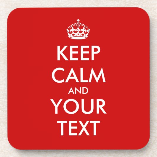 Houd rustig onderzetter |  sjabloon (Voorkant)