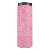 Houd Safe Pink Ribbon Quilt gepersonaliseerd Thermosbeker (Achterkant)