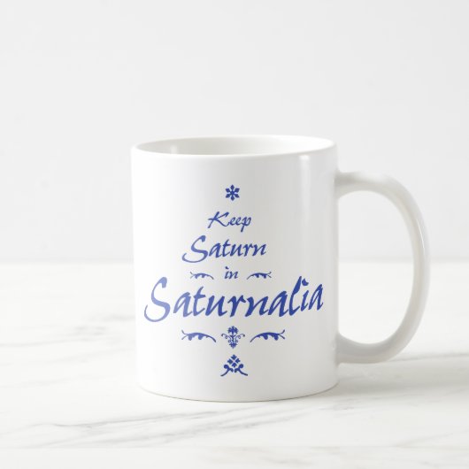 Houd Saturnus in Saturnalia Koffiemok (Rechts)