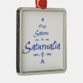 Houd Saturnus in Saturnalia Metalen Ornament (Rechts)