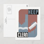 Houd schoon briefkaart (Voorkant / Achterkant)