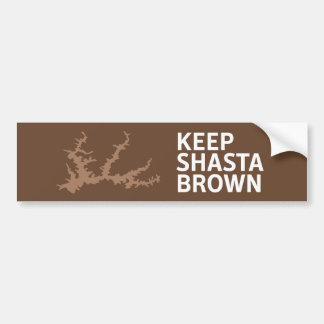 Houd Shasta Brown Bumpersticker