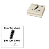 Houd Spaghetti Whole en Boil First Rubberstempel (Gestempeld)