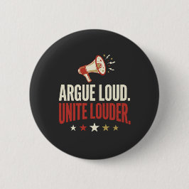 Houd Stemmen Verhef Politieke Campagne Knop Ronde Button 5,7 Cm