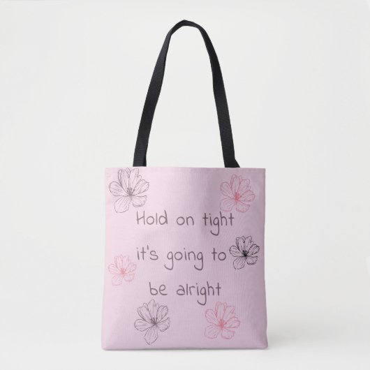 Houd stevig vast tote bag (Voorkant)