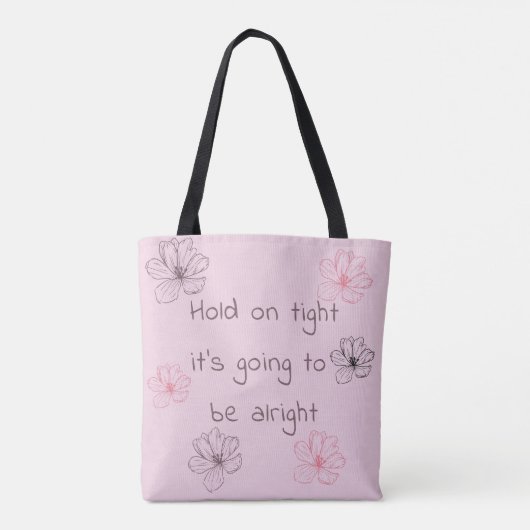 Houd stevig vast tote bag (Achterkant)