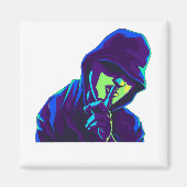 Houd stil | Stilte alstublieft | Shhh... Grafisch  Magneet (Voorkant)