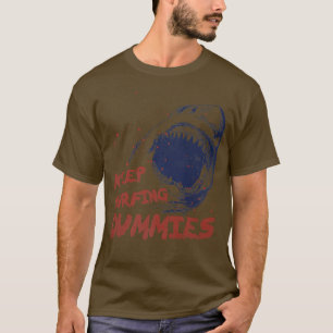 Houd Surfende Dummies Retro  Scary Shark T-shirt