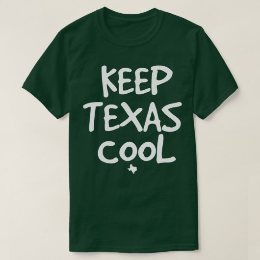 Houd Texas Cool donkere t - shirts (Design voorkant)