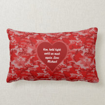Houd Tight Red Camo Valentijn Pillow 