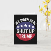Houd Trump Presidentieel Debat Pro Joe Biden de mo Kaart (Gele Bloem)