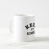 Houd Typografie Simpel Koffiemok (Voorkant links)