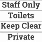 Houd uit, Geen Ingang, Privé, Geen Trekker van de  Sticker (Voorkant)