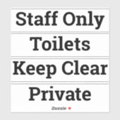 Houd uit, Geen Ingang, Privé, Geen Trekker van de  Sticker (Vel)