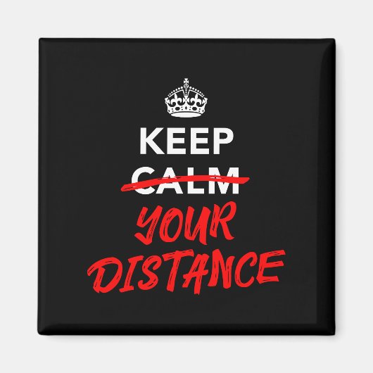 Houd uw afstand magneet (Voorkant)