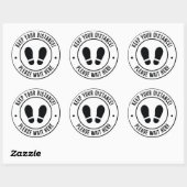 Houd uw afstand ronde sticker (Vel)