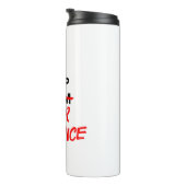 Houd uw afstand - Sociale vervormende slogan Thermosbeker (Geroteerd rechts)