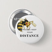 Houd uw afstandswasmachine op afstand ronde button 5,7 cm (Voorkant /achterkant)