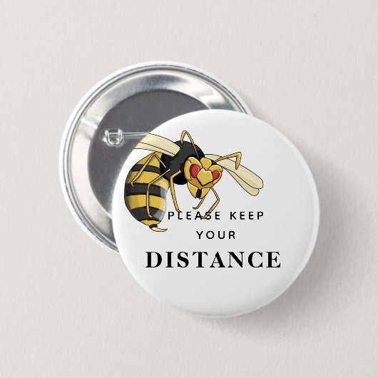 Houd uw afstandswasmachine op afstand ronde button 5,7 cm (Voorkant /achterkant)