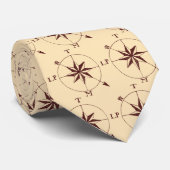 Houd uw Bearing Antiek Nautical Compass Stropdas (Opgerold)