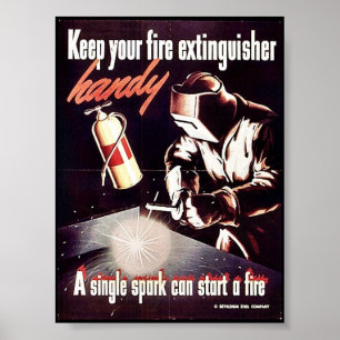 Houd uw brandblusapparaat handig poster