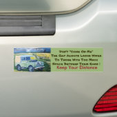 Houd uw Bumpersticker op afstand (Op auto)