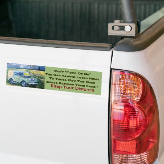 Houd uw Bumpersticker op afstand (Op Truck)