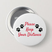 Houd uw Button voor sociaal vervormend ontwerp op (Voorkant /achterkant)