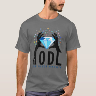 Houd uw crypto vast met diamanten handen. HODL T-shirt