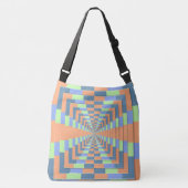 HOUD UW FOCUS EN PERSPECTIEF BLAUW ORANJE CROSSBODY TAS (Voorkant)