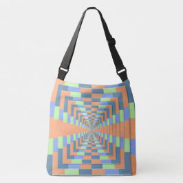 HOUD UW FOCUS EN PERSPECTIEF BLAUW ORANJE CROSSBODY TAS