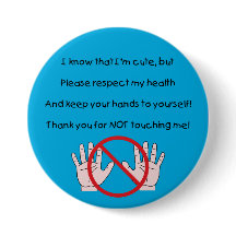 Houd uw handen in eigen Button (BC)