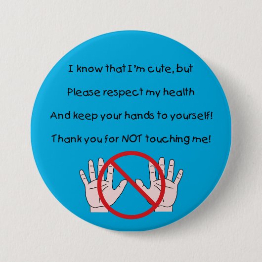 Houd uw handen in eigen Button (BC) (Voorkant)