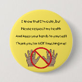 Houd uw handen in eigen Button (YAA) (Voorkant)