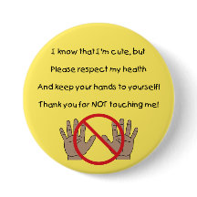 Houd uw handen in eigen Button (YAA)