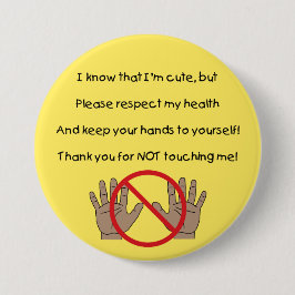 Houd uw handen in eigen Button (YAA)