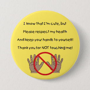 Houd uw handen in eigen Button (YAA)