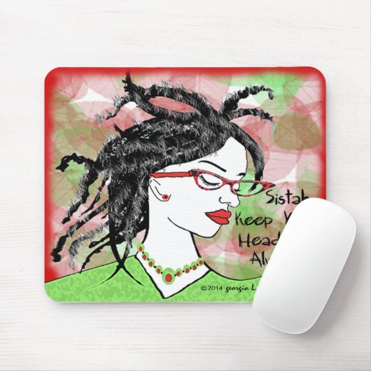 Houd uw hoofd altijd omhoog muismat (Met muis)