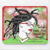 Houd uw hoofd altijd omhoog muismat (Voorkant)