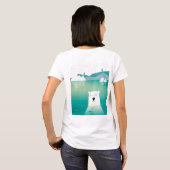 Houd uw hoofd boven het Beer van de waterpoot T-shirt (Achterkant volledig)