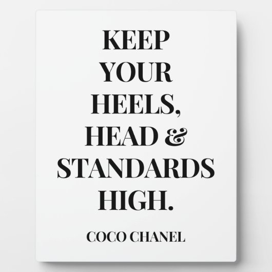 Houd uw hoofd en hoge standaarden hoog - Inspirati Fotoplaat (Voorkant)