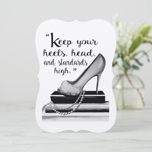 Houd uw hoofd, hoofd en standaarden hoog kaart (Staand voorkant)