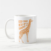 Houd uw hoofd omhoog Giraffe | Koffie-Mok Koffiemok (Links)