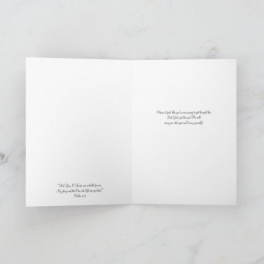 Houd Uw Hoofd op Wenskaart Kaart (Binnen)