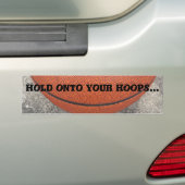 Houd uw HOOPS Basketball Bumpersticker vast (Op auto)