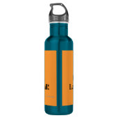 Houd uw Hoops Oranje Basketball Humor vast Waterfles (Achterkant)