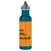 Houd uw Hoops Oranje Basketball Humor vast Waterfles (Rechts)