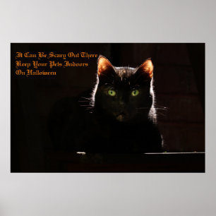 Houd uw huisdieren binnen poster