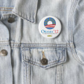 Houd uw knop Snoei en Stemming Obama 2012 Ronde Button 5,7 Cm (In situ)