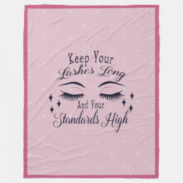 Houd uw Lashes lang en hoge standaarden Fleece Deken